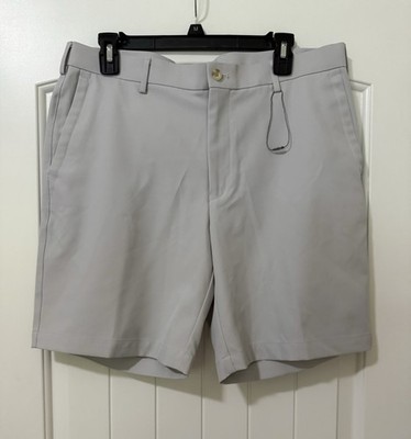 NWT Peter Millar Men's Crown Sport Performance Golf Shorts. Gray Size 34