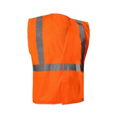 CONDOR 786F65 Class 2, Orange, Hook-and-Loop, Solid, N 786F65