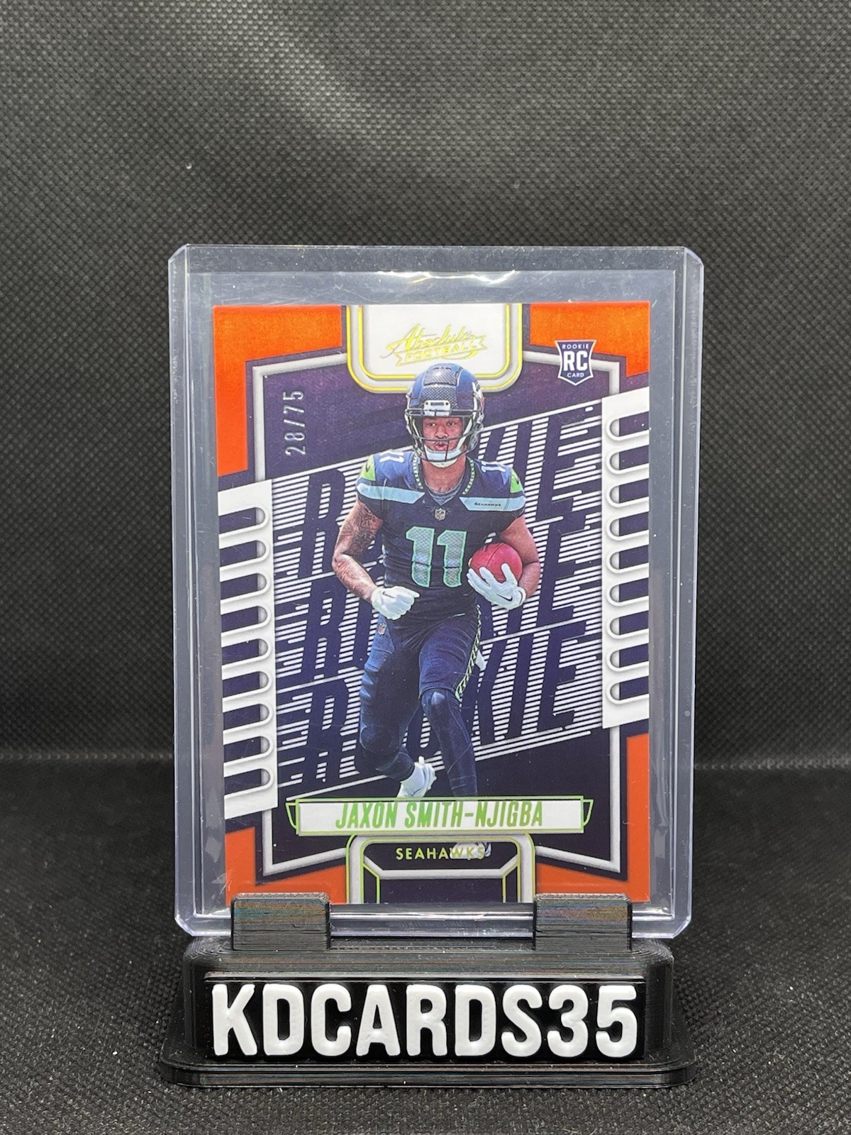 Jaxon Smith-Njigba Panini 2023 Panini Absolute Rookies #109 Orange /75