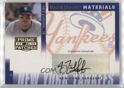 2005 Donruss Prime Patches Signatures Nick Johnson #MLM-30 Auto 1dm7