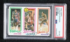 1980-81 Topps John Long Magic Johnson Ron Boone #237-18-88 PSA 6 HOF 5l2
