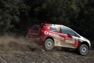 WRC Rally Portugal 2007 Jose Pedro Fontes Fiat Super 2000 action Old Photo