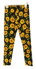 No Boundaries Junior Medium 7/9 Sunflower Ankle Leggings, NEW, SHIPS FREE