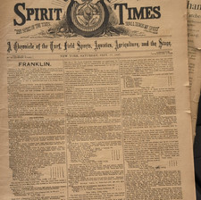 Spirit of the Times Newspaper New York September 17 1887 Turf Sports Agriculture