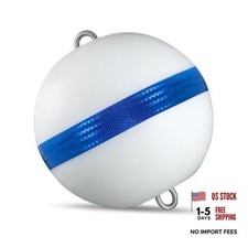 Boat Mooring Buoy, 12/15/20 Inch White Anchor Buoy Float Mooring Ball 12 Inch