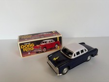 Voiture Dong Feng Blue Sedan Tin Friction Toy MF-032 China ~ 6" With Box