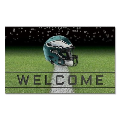 FANMATS Team Color Crumb Rubber Philadelphia Eagles Door Mat, 1 Pack , 18'' x ...