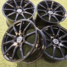Mercedes 19 Amg Sl43 Sl63 Sl55 Rims Oem Stock Set 4 Black 2324011700