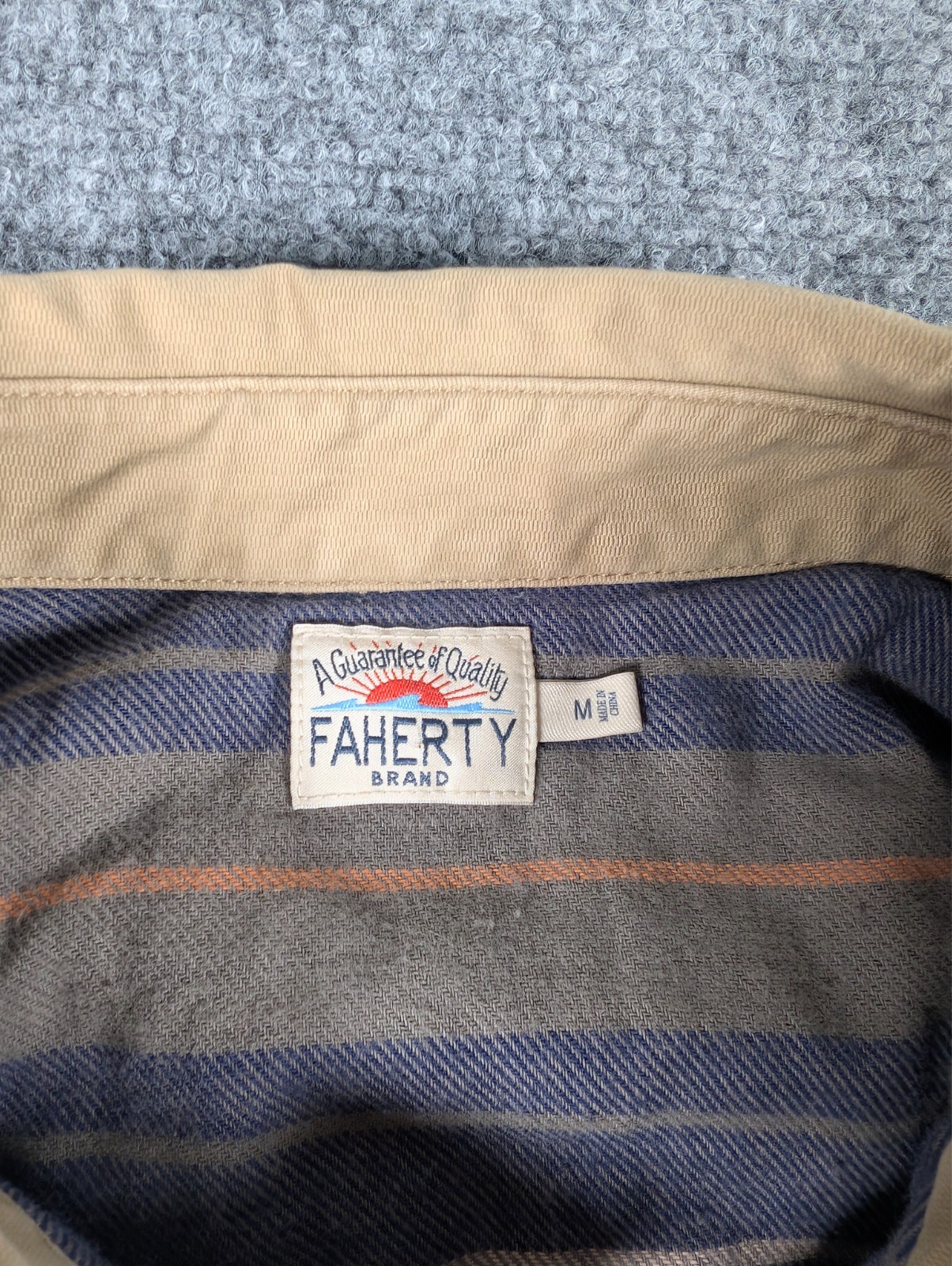 Faherty Stretch Blanked LIned CPO Jacket Mens Med… - image 2