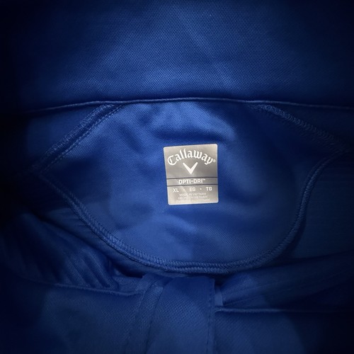 CALLAWAY Opti-Dri 1/4 Zip Pullover Performance XL Ribbed Pockets UPF 50 NEW - Picture 3 of 5