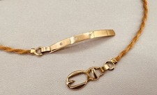 Vintage 70  s Women's Gold Rope Chain Belt Twisted Metal Mesh XS-S 26  -28  Waist