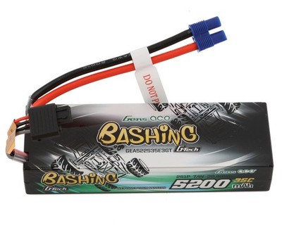 Gens Ace 2S G-Tech Smart ''Bashing'' LiPo Battery 35C (7.4V/5200mAh) w/EC3