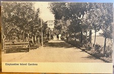 Egypt Postcard ELEPHANTINE ISLAND GARDENS Aswan Assouan Egyptian GG Zacharia & C