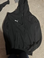 Women  s Black Puma Pullover Hoodie