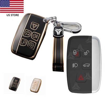 Car Smart Key Case Remote Key Fob Cover For Land Range Rover Evoque Jaguar JX XE