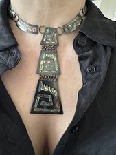Rare Vintage 1940s Taxco Mexican Sterling Sil...