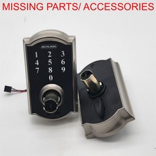 SCHLAGE Touch Camelot Lock with Accent Lever Satin Nickel READ