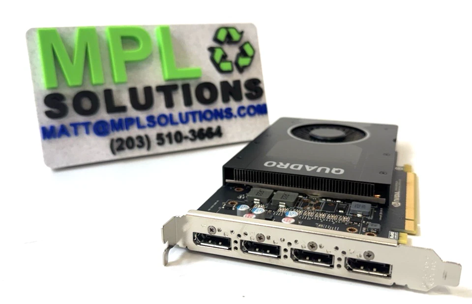 NVIDIA Quadro P2200 5GB GDDR5X PCIe Graphics Video Card GPU HP L58492-001 - Image 2 of 2