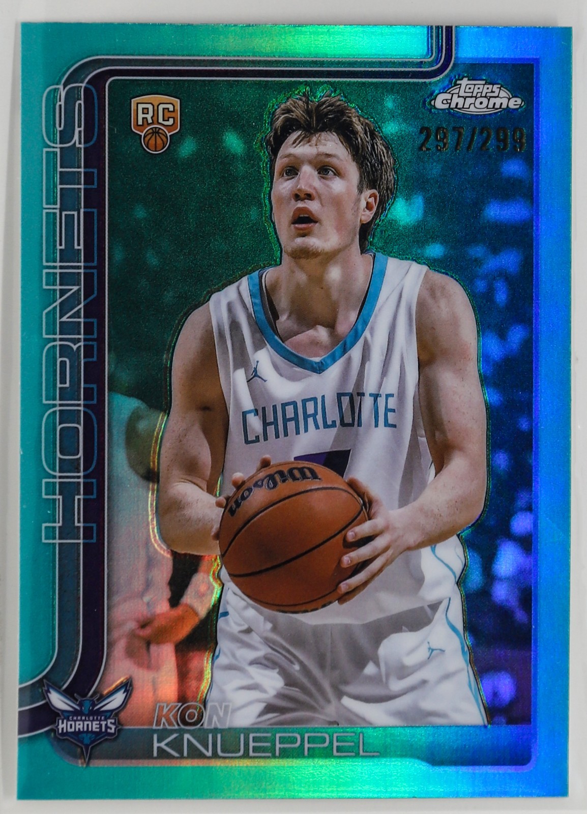 KON KNUEPPEL 2025-26 Topps Chrome RC Teal Refractor #254 297/299