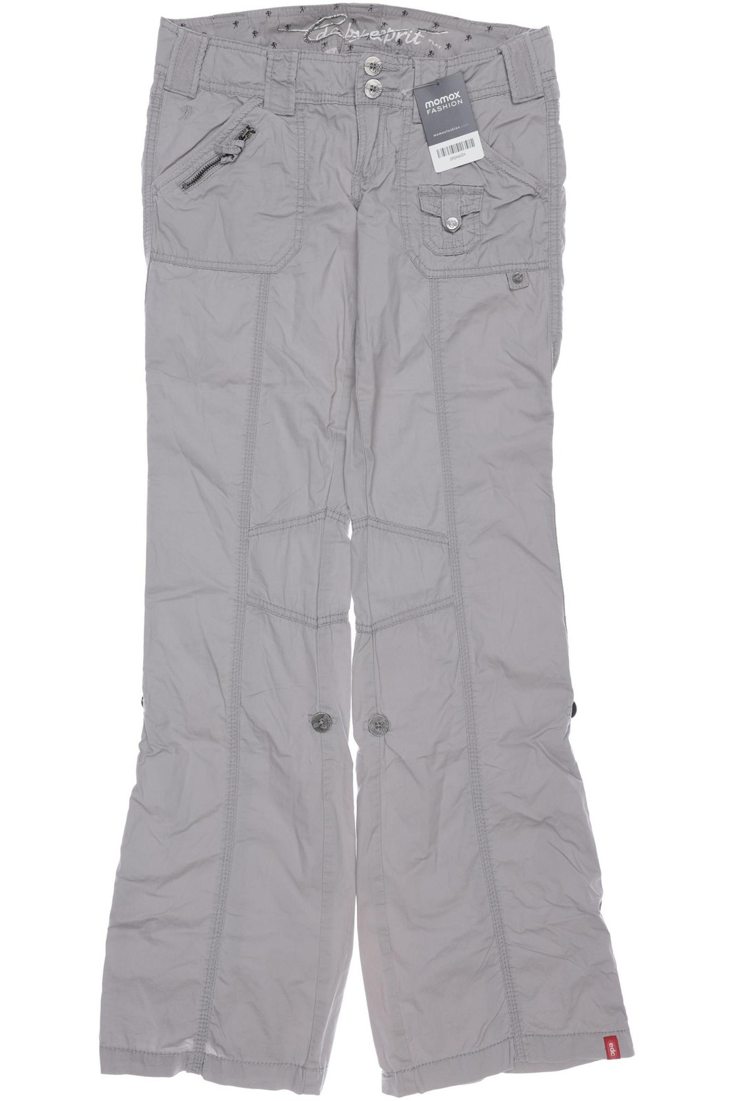 edc by Esprit Stoffhose Damen Hose Pants Chino Gr. W29 Baumwolle Grau #h5lo0ni