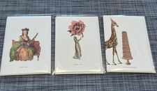 Set of 3 Margot Elena Tokyo Milk Greeting Cards- Party Thank You Rock On
