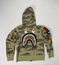 Bape a Bathing Ape Camo Shark Full Zip Hoodie WGM Size Small Streetwear City