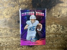 2025 Panini Certified - Certified Stars Ladd McConkey #CST-LMY Mirror Pink /199
