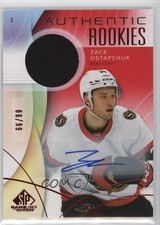 2024-25 SP Game Used Authentic Rookies Red Jersey 66/99 Zack Ostapchuk Auto 1e7g