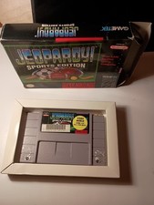 Jeopardy Sports Edition (Super Nintendo SNES)  Tested - Authentic With Box 