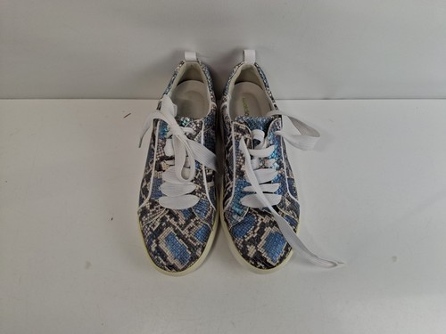 Waldlaufer Ladies Blue Snake Print Trainers size UK 4 Casual Style F192 - Picture 3 of 8