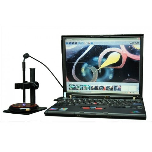 *Zs- MICROSCOPIO USB SUPEREYES MICROCHIP VISUAL RETROFOCUS B002 7MM