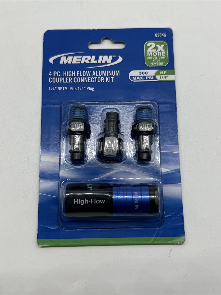 High Flow Aluminum Coupler Connector Kit, 4 Pc. High Flow Aluminum Coupler Connector Kit, 4 Pc.