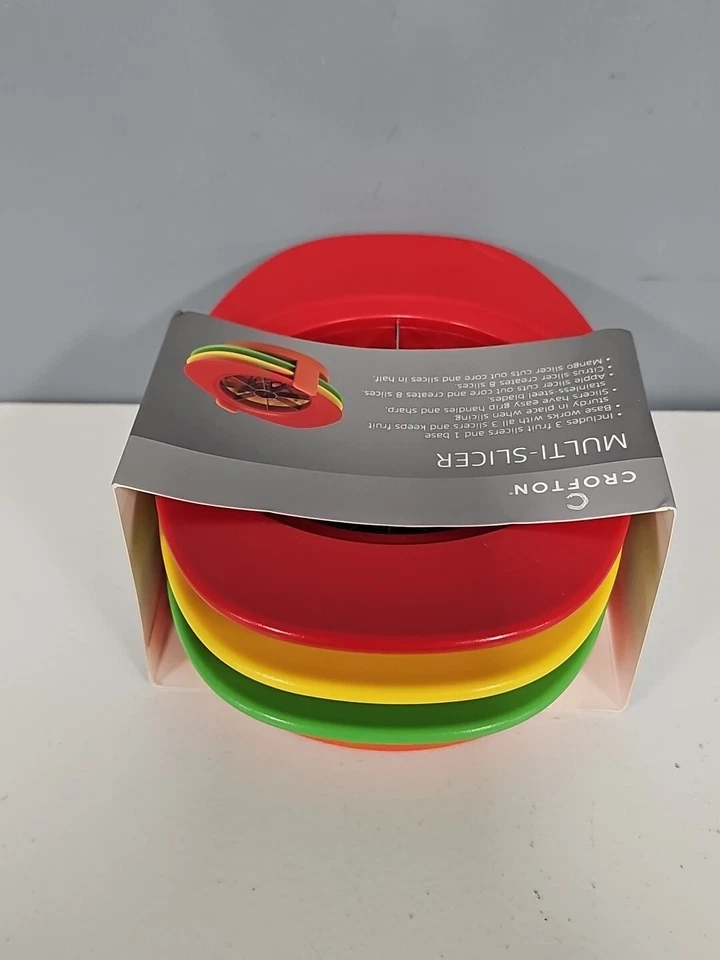 Crofton 水果切片机 苹果、柑橘芒果角、刀具、切片机堆叠套装 — 第 3/4 张图片