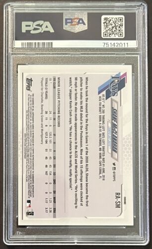 2021 CHROME SHANE MCCLANAHAN BLACK & WHITE MINI DIAMONDS AUTO REFRACTOR PSA 10 - Picture 2 of 2