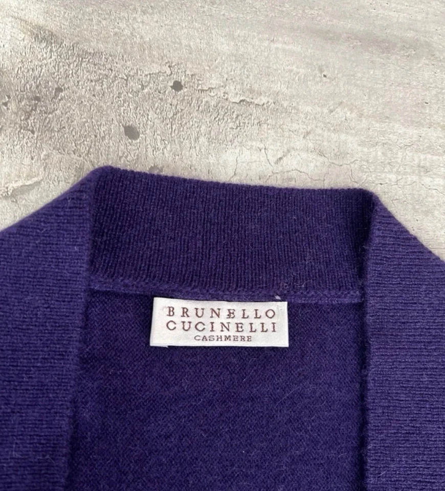 CARDIGAN PULLOVER DONNA 100% PURO CASHMERE BRUNELLO CUCINELLI M KASMIR CACHEMIR - Immagine 2 di 4
