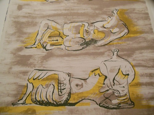 Henry Moore THREE FIGURES, Color Lithograph from XXe Siecle 1972, Mourlot, Paris - Picture 5 of 6