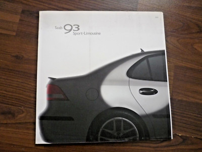 Saab 93 brochure Sport sedan from 2002 Sport sedan