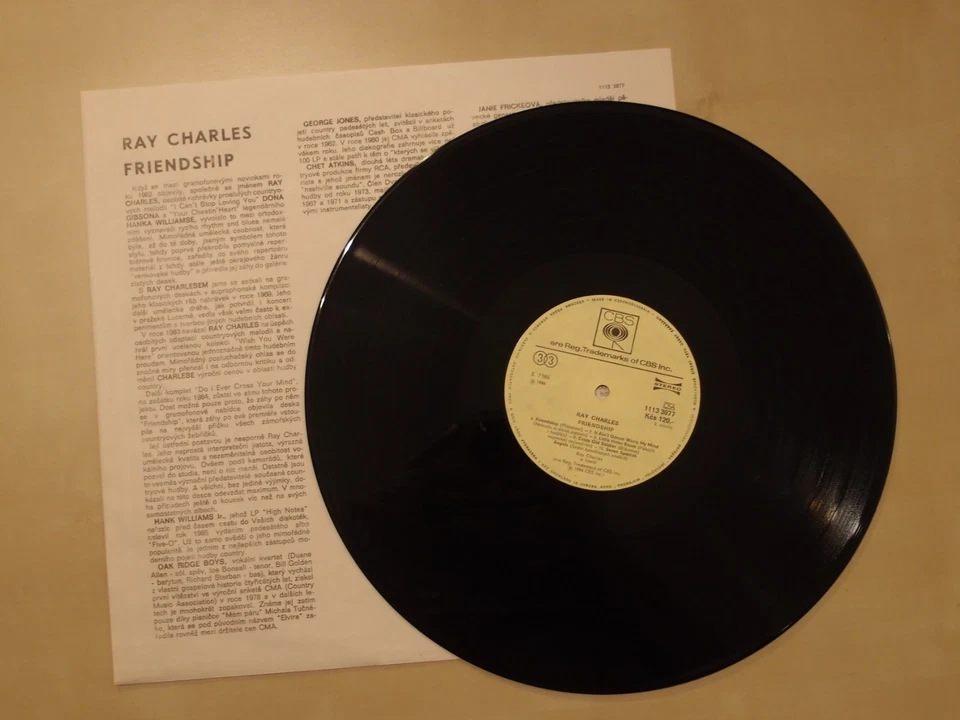 Ray Charles_Friendship_LP_Supraphon (Czech Edition) - Image 4 of 4