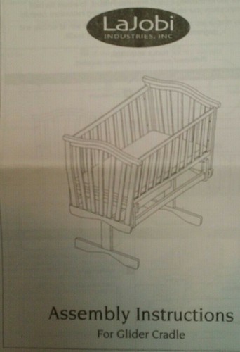 Vintage LAJOBI Industries Inc Brown Bassinet Wooden Cradle