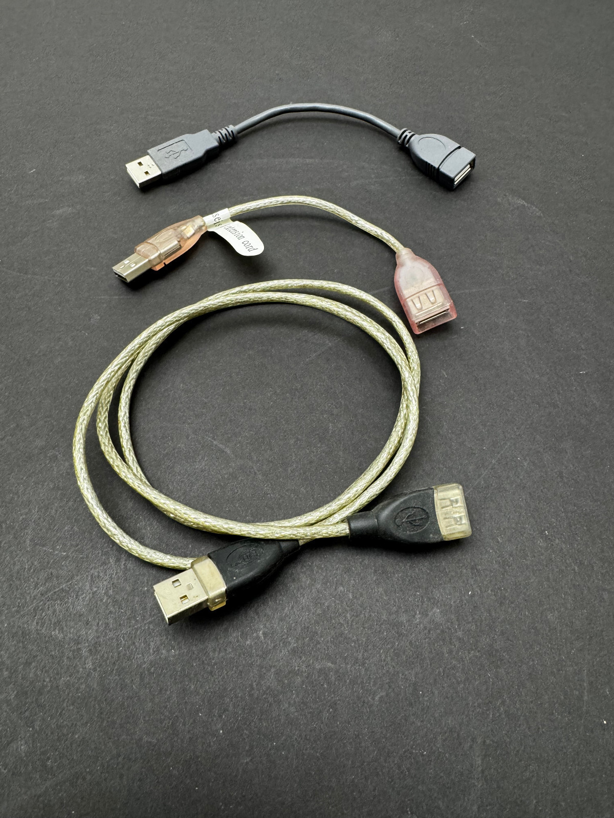 3-Pack USB 2.0 Male to Female Extension Cables