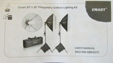 EMART Softbox Lighting Kit with Sandbag 20"x28" Photography Softbox Lighting Kit