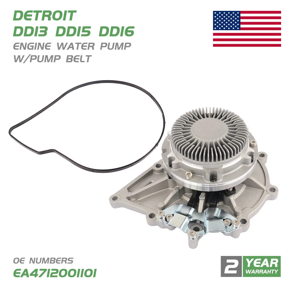 Bomba de água do motor para Detroit DD16 DD15 DD13 Freightliner Cascadia A4712001101 - Imagem 2 de 4