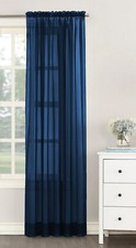 Plain Voile Net Curtain Sheer Panels Slot Top Sold Single In Pack - Free Postage