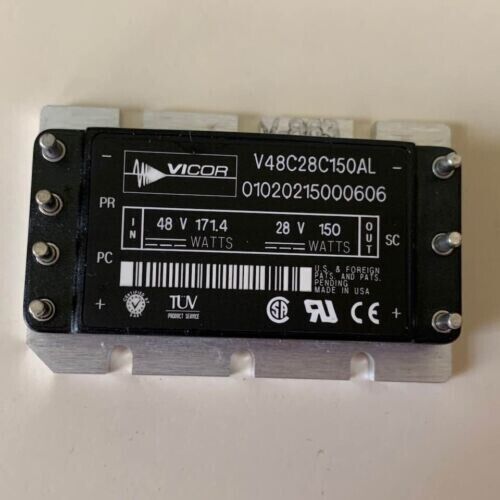 Vicor DC/DC converter V48C28C150AL 48VDC 171.4W in - 28VDC 150W out - Picture 1 of 2