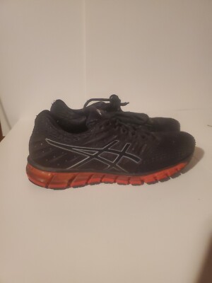 Size 8.1/2- Asics Mens Gel Quantum 180 4 1021A104 Black Red Running. 