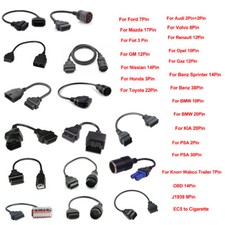 OBD1 OBD2 16 Pin Male to Female Connector Ada...