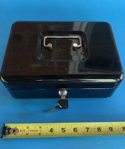 LOCK BOX, Cassaforte/Conservazione in Metallo con Due Chiavi - Foto 3 di 3