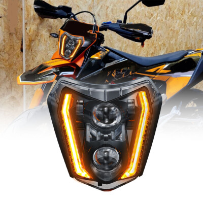 LED-Scheinwerfer für KTM EXC SX 2014-2019 125 250 300 SMC-R 690 19-23 Supermoto