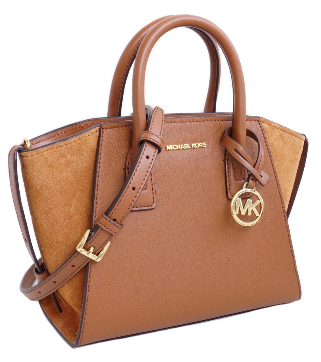 Michael Kors Bag Shoulder Bag Avril SM TZ Satchel Leather Suede Michael Kors Bag Shoulder Bag Avril SM TZ Satchel Leather Suede
