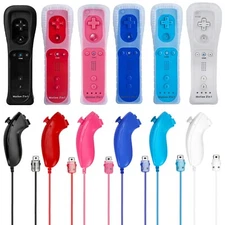 2 in 1 Remote Motion Plus Controller, Nunchuk - Nintendo Wii / U (NEW)